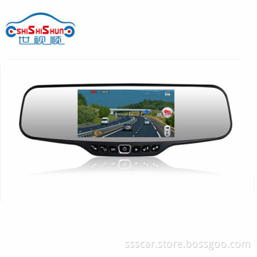 Rear View Mirror Car Monitor with HD DVR, Bluetooth